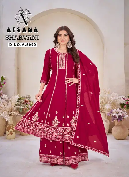 Sharvani By Afsana Marvel Silk Embroidery Readymade Suits Wholesale Online